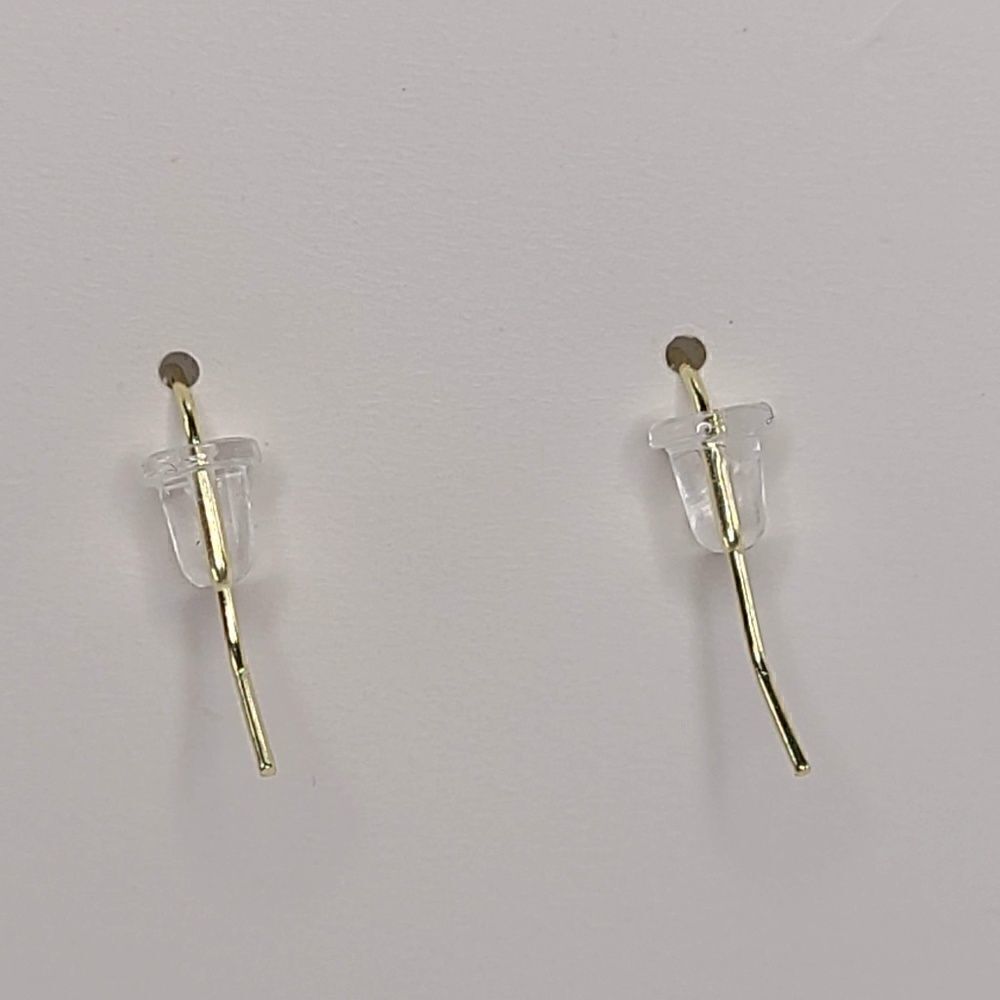 New Hand Crafted Pretty Yellow Shell Hook Earrings 14K Gold Plated - Picture 2 of 2